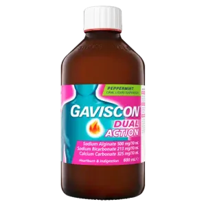 Gaviscon Dual Action Peppermint Liquid