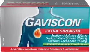 Gaviscon Extra Strength Peppermint Tablets