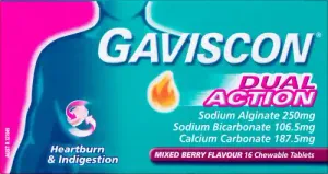 Gaviscon Dual Action Mixed Berry Tablets